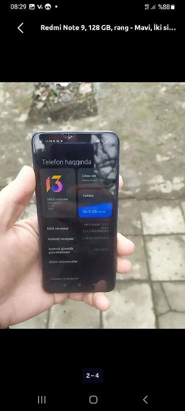 hp elitebook 8460p fiyat: Xiaomi 128 GB, rəng - Mavi, 
 Sensor — 2