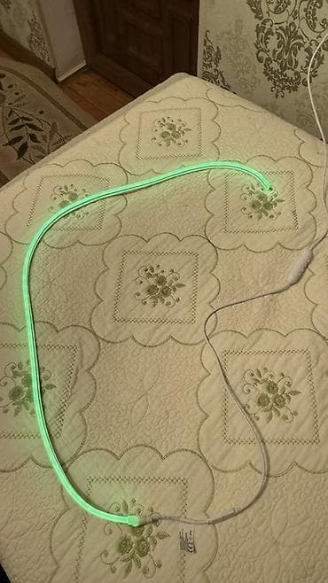 lent isiq: Musiqiyə Həssas LED Neon Şerit İşıq - Rəng: Yaşıl işıq (fotoşəkildə) — 2