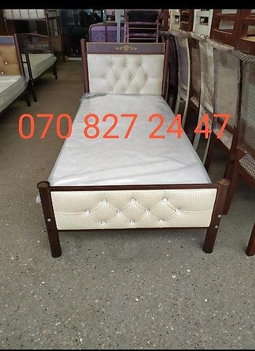 Çarpayılar: Yeni, Təknəfərlik çarpayı, Bazasız, Matras ilə, Siyirməsiz — 2
