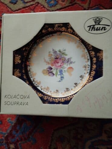 coca cola tanjiri: Boşqablar, rəng - Göy, Keramika, Çexiya — 2