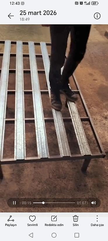 dəmir truba: Qalin demir 100 manat catdirilma şeher dahili 10 il zamanet — 2