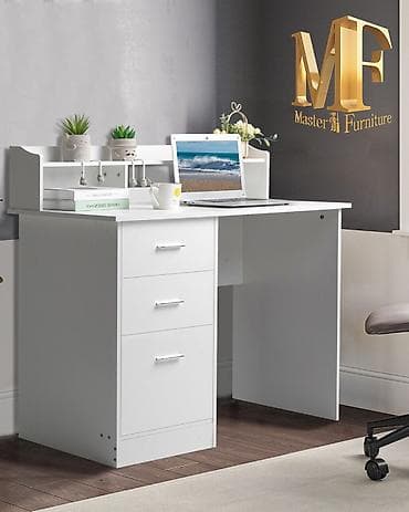 Офисная мебель на заказ: Прямой стол, С полками, С выдвижными ящиками, Ламинат текстурный — 6