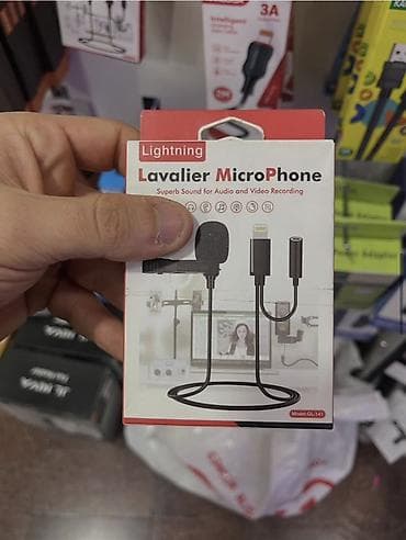 Lightning girişli lavalier mikrofon - Cibə taxılan (klipsli) dizayn –