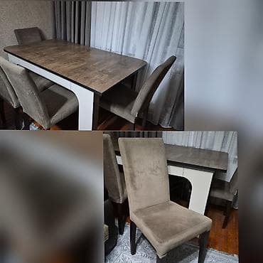 stol ayağı: Masa +4 stul birlikde 300 azn satilir‼️masa acilir unvan hovsan — 1