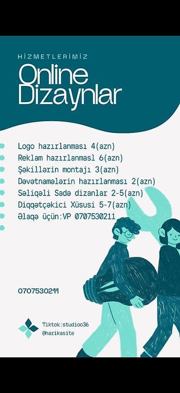 Online dizayn xidmətləri - Logo hazırlanması — 4 AZN - Reklam