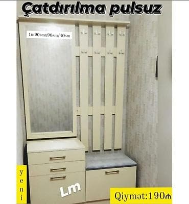 Dəhliz dolabı təmiz laminatla 📌 Qiymət : 199₼ Təhvil qısa zamanda — 3