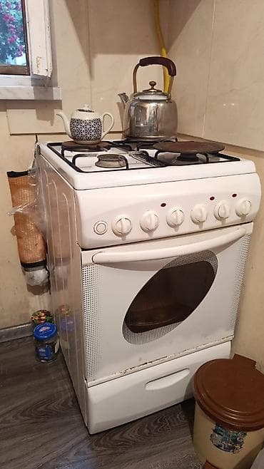 Газовая печь Отдельностоящая, 4 конфорки at lalafo.az Газовая печь Отдельностоящая, 4 конфорки