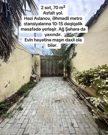 bağ evi satışı: 3 otaqlı, 70 kv. m, Orta təmir — 2