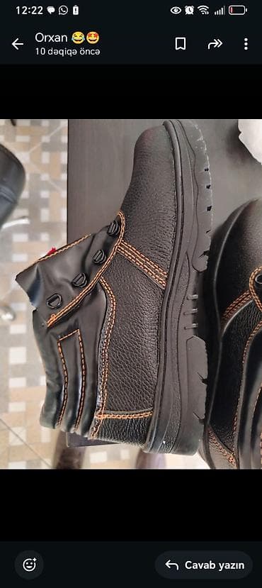 qış botinkaları: LUYUAN iş ayaqqabısı - Model: qara rəng, qısa boğazlı iş/ — 3