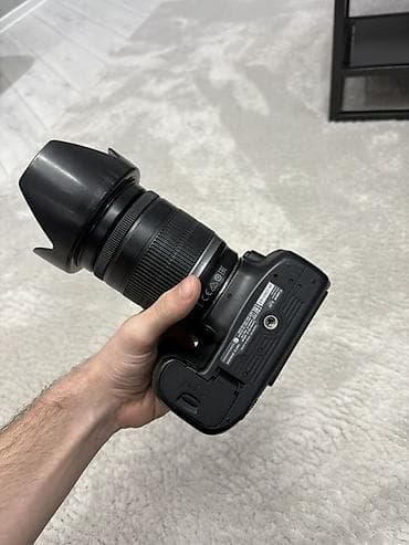 canon lens: Fotoaparat seti – Canon eos80d+ obyektivlər + flaş + çanta + original — 8