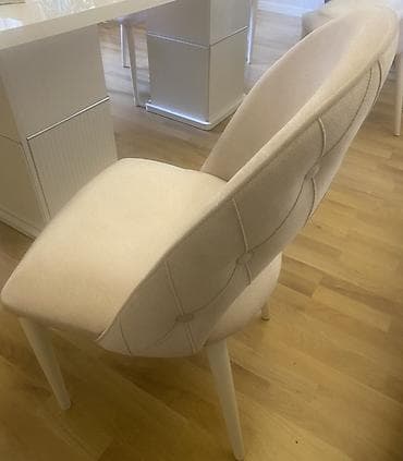 bar oturacaq: Qonaq otağı üçün, Qatlanmayan, rəng - Bej Stul — 1