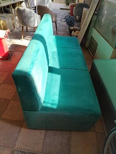 metbex divan: Məhsul: Restoran/kafe tipli divan oturacaq - Rəng: Firuzə/yaşıl — 3