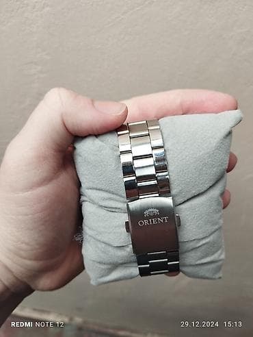 luc saatlari: İşlənmiş, Qol saatı, Orient, rəng - Qırmızı — 3