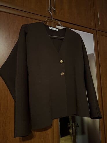 ZARA qadın kardiqanı - Model: V-yaxa, iki düyməli - Rəng: tünd