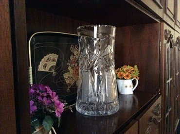 aboy dekor: Qedimi Xrustal Guldan. 60- ci illerin. Hundurluyu 33 sm; diametri 16 — 5