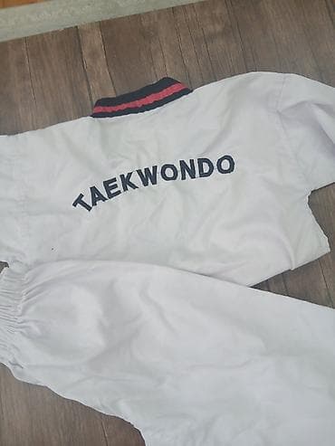 İdman formaları: Taekvondo forması – üst və şalvardan ibarət dəst. - Rəng: ağ - Üst — 1