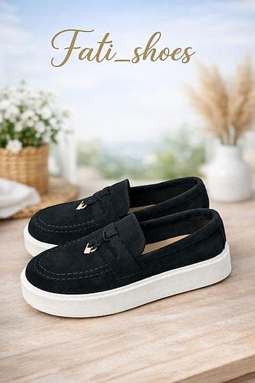 Qadın mokasinləri – Fati_shoes - Rəng: qara - Üst material: süet