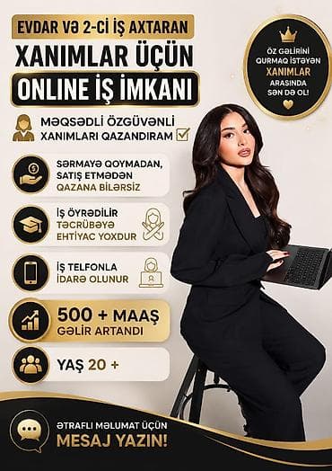 tib isi: Çağrı mərkəzi operatoru, Qadın, Təcrübəsiz — 1