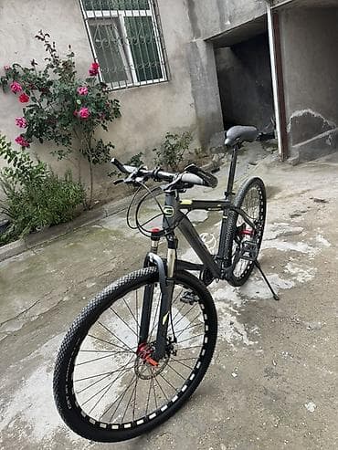 velosipedlər mtb: MTB velosiped – 29” təkərlər - Güclü alüminium çərçivə, mat qara — 1