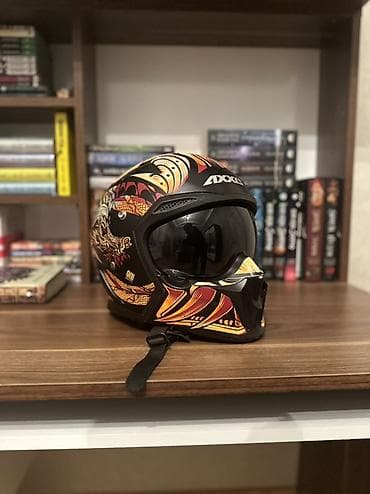 moto almaq: Axxis off-road/motokros kaskı Salam aleykum 280manata alınıb çənəsi — 3