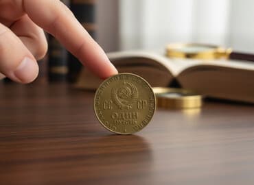 50 qepik gerbli: SSSR 1 rubl xatirə sikkəsi - Nominal: ОДИН РУБЛЬ (1 rubl) - Ölkə — 2