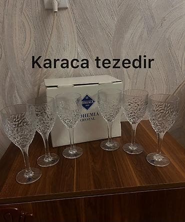 Rümkalar, Xrustal, 6 ədədli dəst, Çexiya