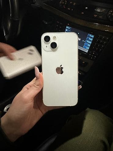 Mobil telefon və aksesuarlar: IPhone 13, Ağ, Face ID — 3