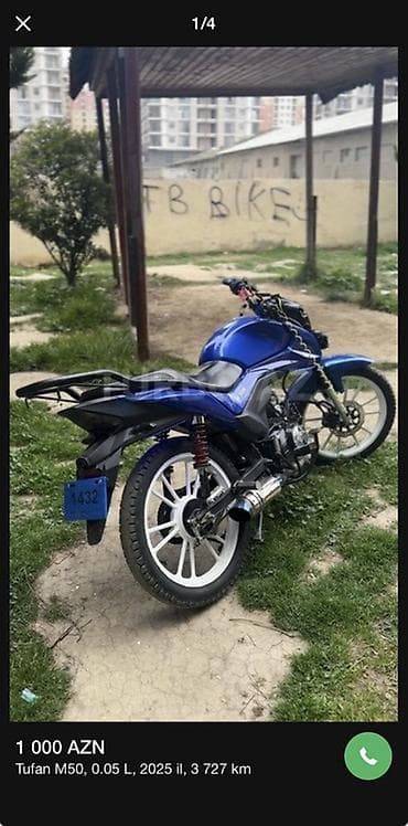 Tufan - M50, 50 sm3, 2024 il, 3727 km