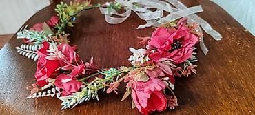 prada çanta: Çiçək tacı – dekorativ baş aksesuarı - Dizayn: Təbii görünüşlü — 1