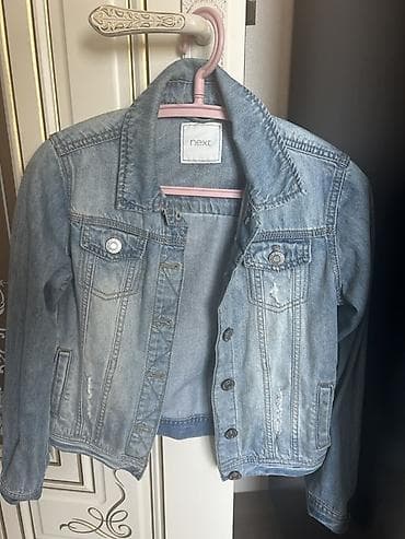 usaq ucun cins pencekler: NEXT markalı uşaq cins gödəkçə - Material: 100% denim (cins), mavi — 2