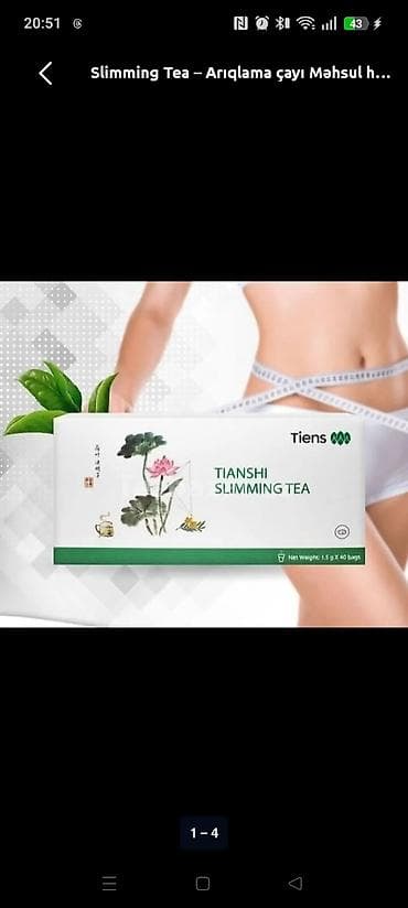 kilo ver чай: Tiens Tianshi Slimming Tea – bitki tərkibli arıqlama çayı Arıqlama; — 3