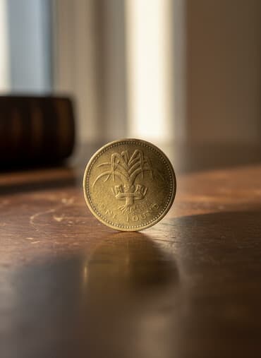 1 Funt sterlinq, 1985 il, Nikel, Vəziyyəti: Yaxşı