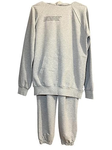 Boz rəngli uniseks ev və idman dəsti - Dəst: sweatshirt və şalvar - lalafo.az -da Boz rəngli uniseks ev və idman dəsti - Dəst: sweatshirt və şalvar -