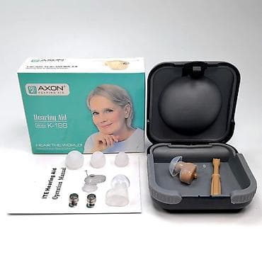 eşitmə aparatı: AXON Hearing Aid – Model K-188 qulaqdaxili eşitmə cihazı çatdirilma — 1