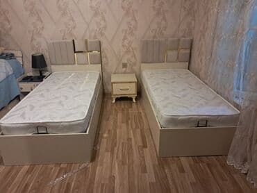 işlənmiş çarpayı: Yeni, Təknəfərlik çarpayı, Bazalı, Matras ilə, Siyirməsiz, Azərbaycan — 1