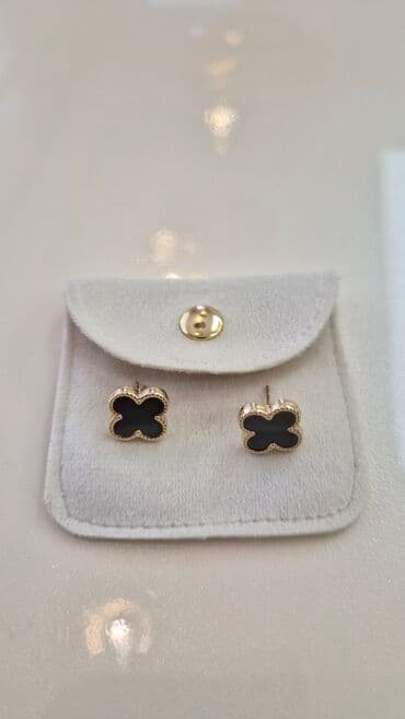 1 qram ağ qızılın qiyməti: Sırğa, Sarı qızıl, 585 Əyar, 408 g — 1