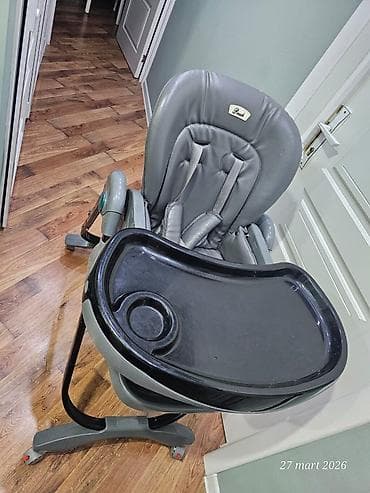 стуля: Uşaq yemək stulu – Pearl brendi, boz rəng Xüsusiyyətlər: - Rahat — 1