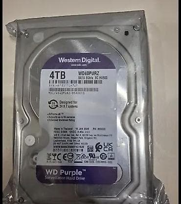 hdd yadas vinti: Daxili Sərt disk (HDD) Western Digital (WD), 4 TB, 3.5" — 1