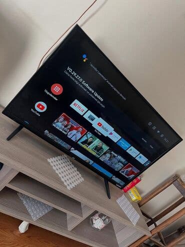 82 ekran smart tv wifi: Ekranın sol tərəfində "Uygulamalar", "YouTube" və "Netflix" kimi — 1