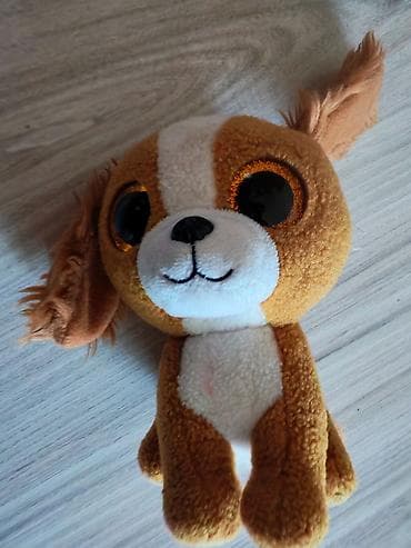 Oyuncaqlar: Plyuş köpək oyuncağı - Model: iri gözlü, aslanbalası rəngində köpək — 2