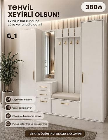 Yeni, 2 qapılı, Güzgülü, Ağ, Açılan, Düz dolab lalafo.az -da Yeni, 2 qapılı, Güzgülü, Ağ, Açılan, Düz dolab
