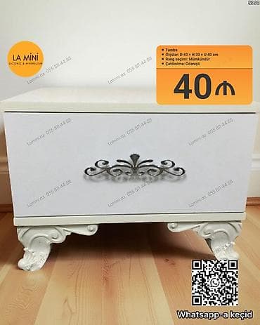 boyalar: Tumba – LA MiNi (Laconic & Minimalism) - Ölçülər: dərinlik 40 sm — 1