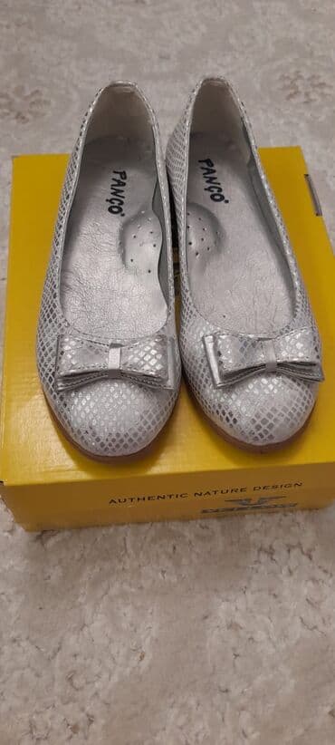 детская обувь на каблуке: Tuflilər, Ölçü: 34, rəng - Ağ, İşlənmiş — 1