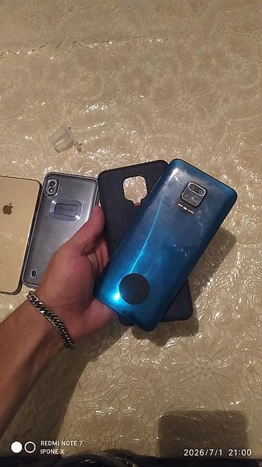 karaoke mikrofon bluetooth: Redmi Note 9 Pro, 64 GB, rəng - Mavi, Barmaq izi — 1