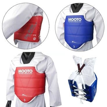 i̇dman aləti: Taekvondo sinəliyi "Mooto". Razmerləri var: 0-1-2-3-4 Metrolara və — 5