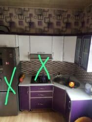 раковина столешница: Mətbəx Mebeli - Künc quruluş: “L” forması, işçi səthləri laminat — 2