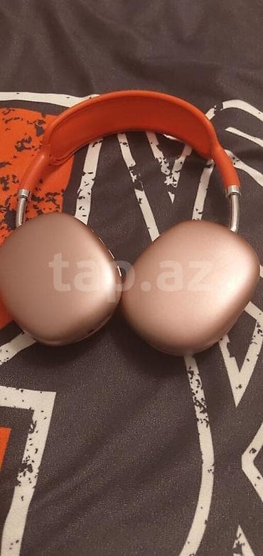 Qulaqlıq – Over-ear, simsiz - Rəng: Narıncı başlıq, çəhrayı/şampan