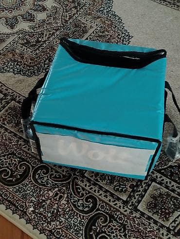 Сумки для курьеров: Wolt Partner izotermik çatdırılma çantası - Rəng: açıq mavi, Wolt — 1