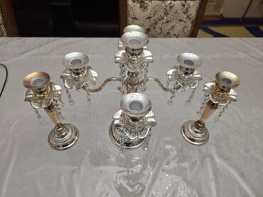 Aş qazanı: Dəst Şamdanlar Satılır!!! Yenidir heç istifadə olunmayıb, amma qutusu — 3