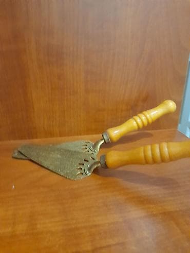 sap: 2 ədəd mətbəx üçün tort/piroq spatulası dəsti. Metal başlıqlı və — 2
